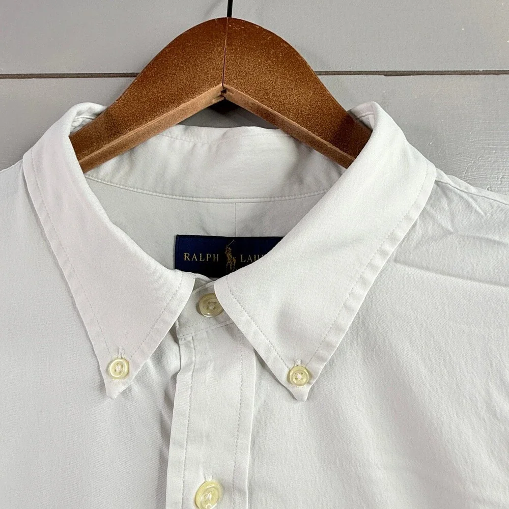 Ralph Lauren Shirt Mens XXL White Performance Classic Fit Button Down